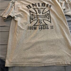 Union Electricians IBEW Local 11 Gray T-Shirt